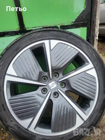Оригинални джанти 18ки SEAT Leon FR 2021 7,5J ET46 с летни гуми 225 45 18 Nokian Powerproof DOT2021, снимка 4 - Гуми и джанти - 49606990