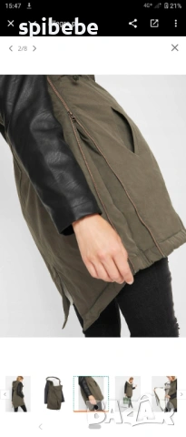 Ново зимно яке за бременни и бебеносене размер M 38 Bonprix , снимка 5 - Якета - 53030808