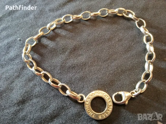 Дизайнерска сребърна гривна сребро 925 с маркировка, снимка 3 - Гривни - 47947697