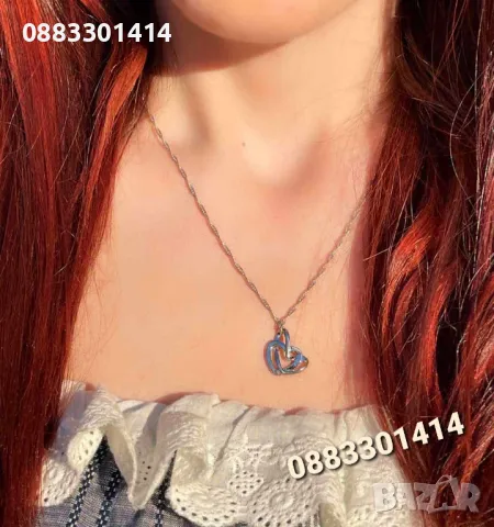 Колие Сърце , снимка 4 - Колиета, медальони, синджири - 47462634