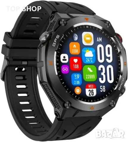 Смарт часовник ACTIVPRO GPS, HD сензорен екран, 1,45" кръгъл, водоустойчив, IOS Android, снимка 3 - Смарт часовници - 49551933
