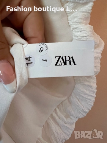 Zara нова елегантна бяла рокля с черни презрамки и страничен цип М размер нова с етикет 🖤🤍, снимка 9 - Рокли - 52235745
