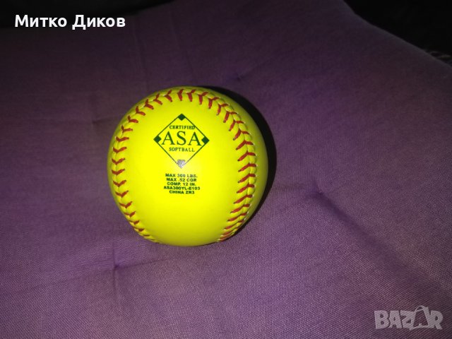 Certified ASA softball GB 12genui Baden - нова маркова топка за софтбол нова фи 93мм -тегло 200грама