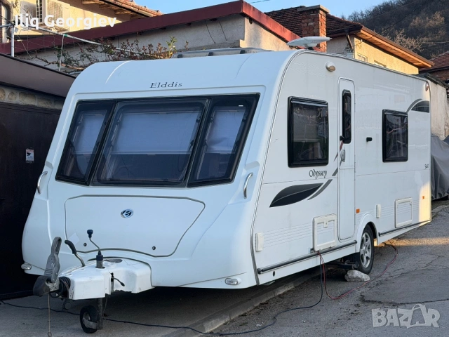 КАРАВАНА-Еlddis Odyssey-Френска Спалня/Форселт/Mover/Солар/Душ кабина/Като нова