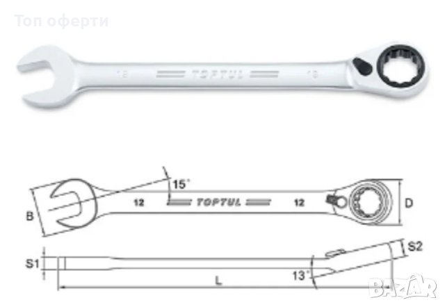 Комплект гаечни ключове 6-32 мм YOFE 22бр, снимка 4 - Ключове - 41025739