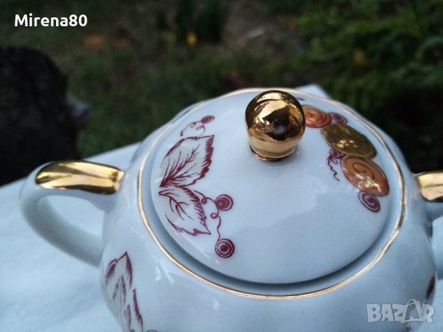 * Золотой виноград - ЛФЗ * - пълен сервиз за чай !, снимка 11 - Сервизи - 51952036