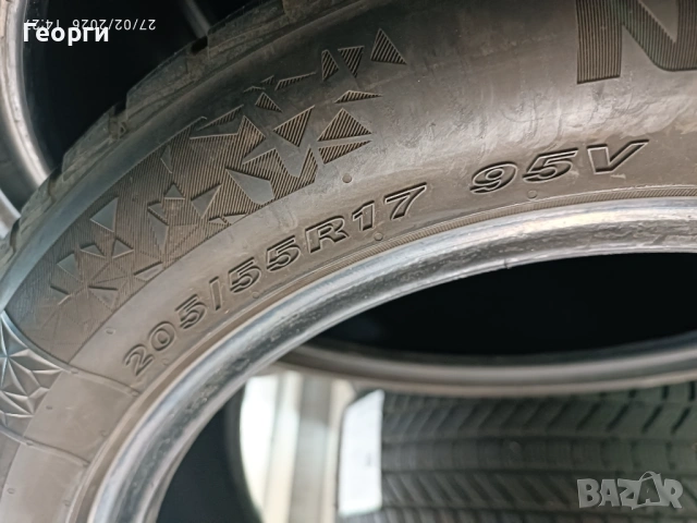 2бр.зимни гуми 205/55/17 Nexen, снимка 3 - Гуми и джанти - 53666161