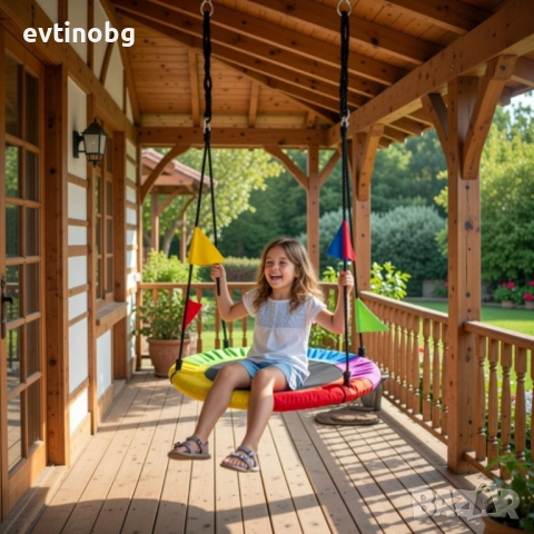 Люлка "Щъркелово гнездо" — здрава, удобна и подходяща за деца и възрастни до 150 кг, снимка 2 - Градински мебели, декорация  - 53791723