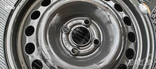 1бр. нова железна джанта 6J15 ET43. 4x100мм. Свалена от Opel Astra. Става и на Corsa, Meriva и др., снимка 7 - Гуми и джанти - 49910280