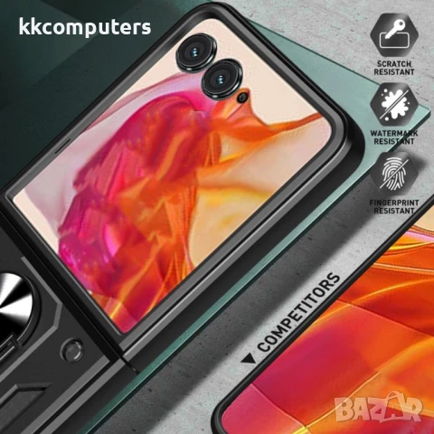 Motorola Razr 60 Slide Camera Lid /PC + TPU Удароустойчив Ring Holder Калъф и Протектор, снимка 9 - Резервни части за телефони - 50443738