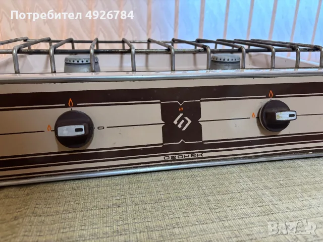 Двоен настолен газов котлон „Огоньок“ (производство от времето на СССР), снимка 4 - Газови котлони - 55770653