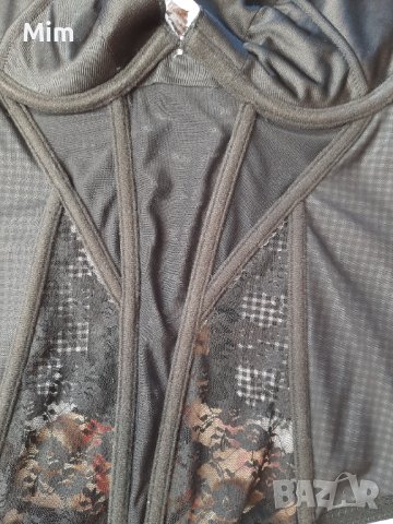  Censored 75 С Черен корсет с жартиери , снимка 8 - Корсети, бюстиета, топове - 40992745