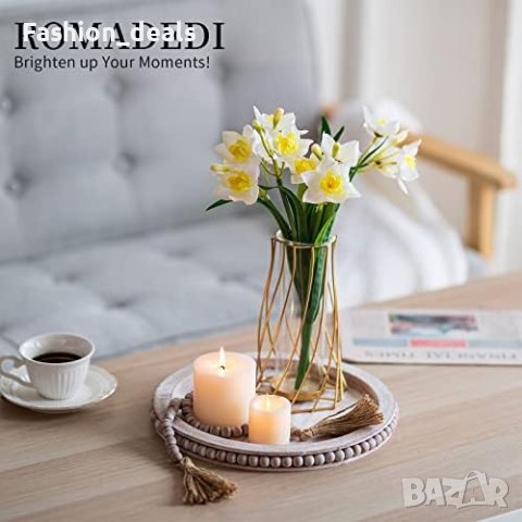 Нов Дървен поднос с мъниста за Кухненски плот Декорация 31 см дом украса, снимка 5 - Други стоки за дома - 41575023