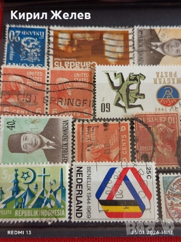 Стари пощенски марки от цял свят смесени АМЕРИКА, ИНДОНЕЗИЯ, УНГАРИЯ за КОЛЕКЦИЯ 51941, снимка 2 - Филателия - 53197929