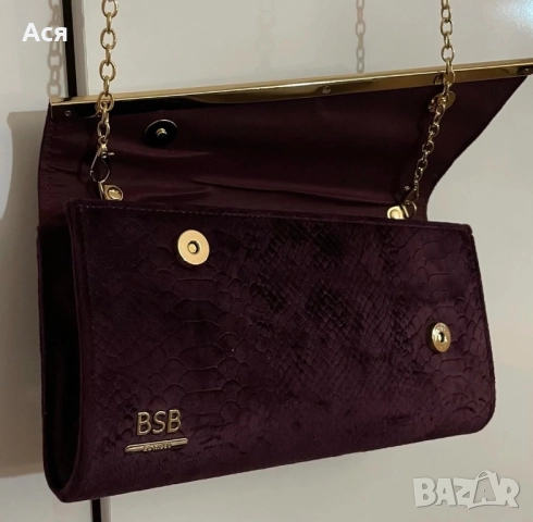 Лилава Чанта клъч BSB, снимка 3 - Чанти - 52073940
