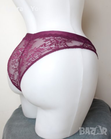 XS/S дантелена бразилиана в бордо, снимка 5 - Бельо - 39042439