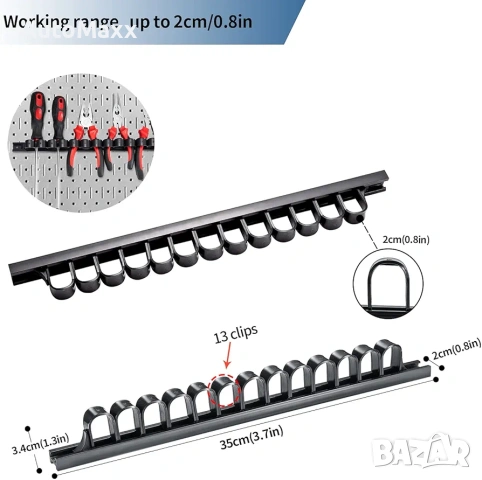 3-H органайзер за отвертки 10 бр., държач за отвертки, нов, изработен от калъп , снимка 3 - Отвертки - 53450605