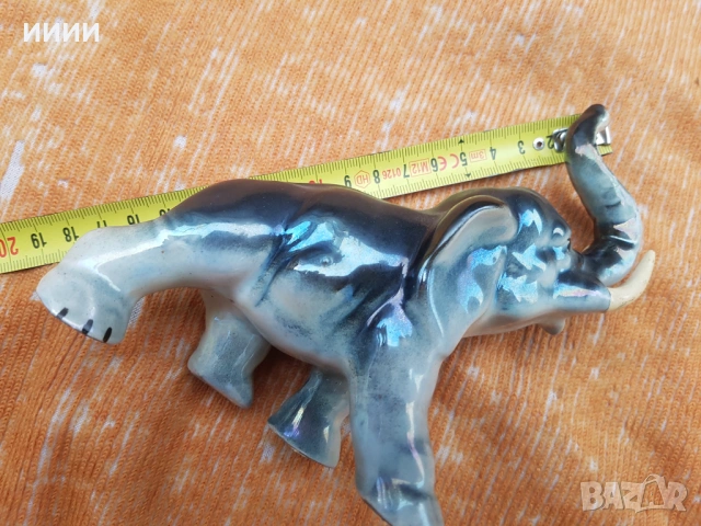 Порцеланова статуетка фигурка слон, снимка 5 - Антикварни и старинни предмети - 53162673