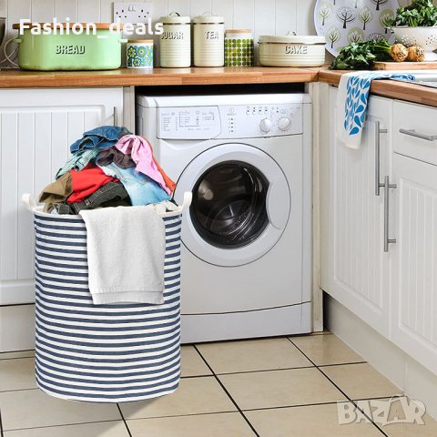 Нов Кош за пране дрехи Сгъваема кошница с дръжка за съхранение , снимка 7 - Други стоки за дома - 39870814
