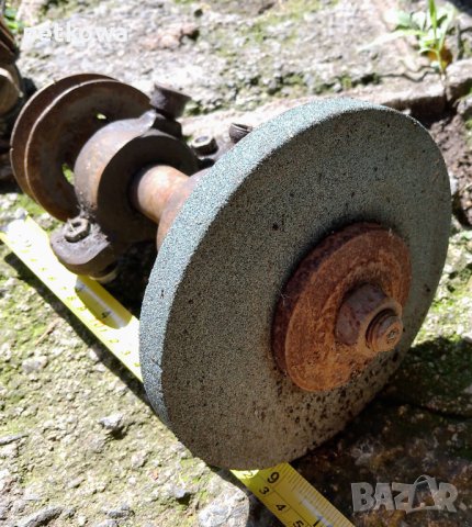 Антика Къса двойна ос за циркуляр малък шмиргел и друго, снимка 2 - Други инструменти - 41242214