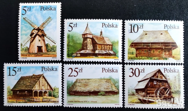 Полша, 1986 г. - лот марки на тема животни, личности, религия, изкуство, фолклор, архитектура и др., снимка 6 - Филателия - 53403233