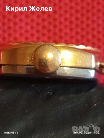 Стар позлатен дамски часовник ЧАЙКА СССР без стъкло 53633, снимка 3 - Антикварни и старинни предмети - 53399824