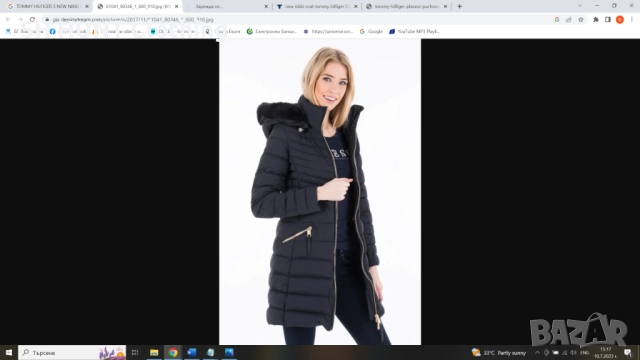 TOMMY HILFIGER Womens DOWN Jacket Размер XL дамско яке с гъши пух 8-54, снимка 3 - Якета - 52216907