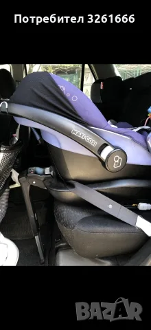 столче с база за кола maxi cosi, снимка 2 - Столчета за кола и колело - 55792796
