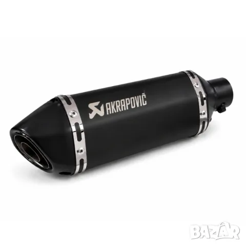 Черно спортно гърне 370 mm с DB Killer, снимка 2 - Аксесоари и консумативи - 55866296