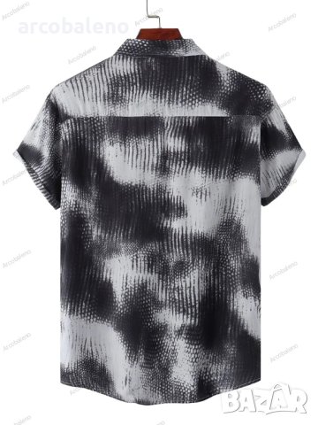 Мъжка памучна ежедневна риза с къс ръкав в плътен цвят, 10цвята , снимка 12 - Ризи - 41211154