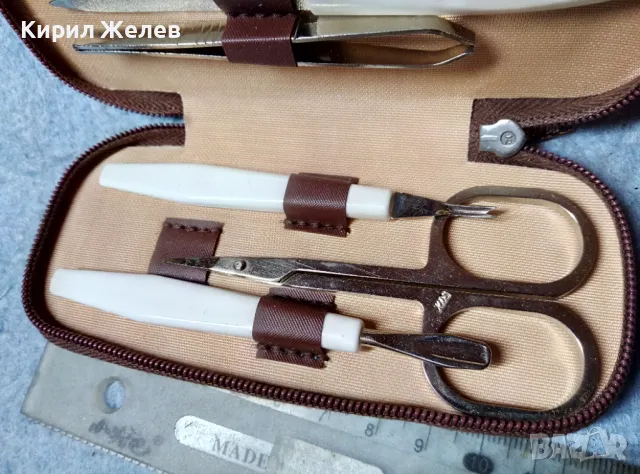 Стар РЕТРО ДАМСКИ КОЗМЕТИЧЕН НЕСЕСЕР в КРАСИВО КАЛЪФЧЕ - За КОЛЕКЦИЯ ! 23669, снимка 3 - Колекции - 47615837