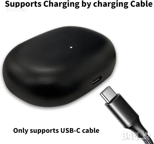 Заряден калъф, съвместим с безжични слушалки Beats Studio Buds/Buds+ (не включва слушалки), черен, снимка 6 - Безжични слушалки - 50288326