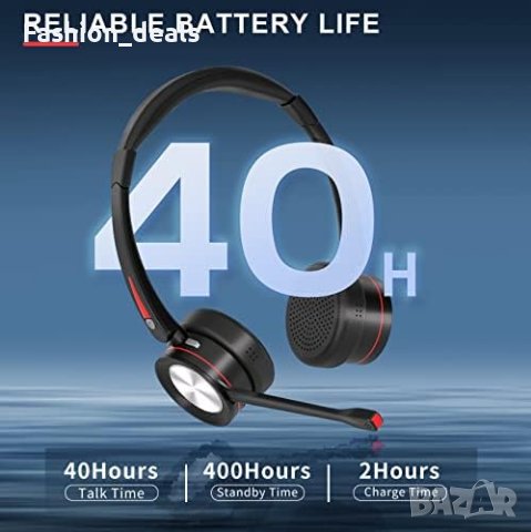 Нови Безжична слушалка с микрофон за компютър, 5.2 Bluetooth с микрофон , снимка 4 - Слушалки и портативни колонки - 41573780