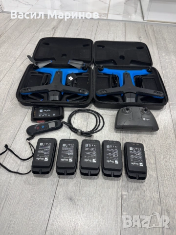 Продавам дрон Skydio 2 - 2 бр , 5 батерии, хъб , управление, beacon