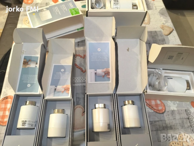 Продавам комплект tado° смарт термостати за парно с интернет бридж – 6 броя термостати + 1 бридж, снимка 3 - Други стоки за дома - 51001100