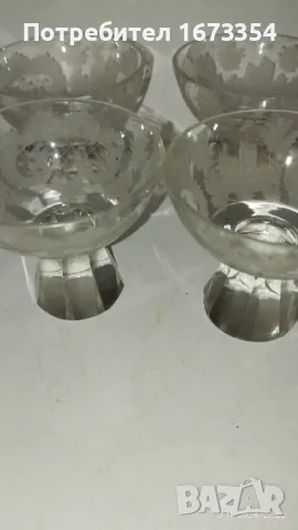 Кристални чаши, снимка 9 - Антикварни и старинни предмети - 47569863