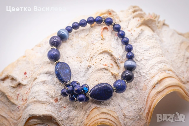 Гривна от полускъпжценни камъни, снимка 15 - Гривни - 53723547