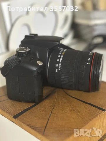 Пълен комплект за снимане: Фотоапарат  Canon 350D + универсален обектив Sigma 18-200 + подаръци, снимка 5 - Фотоапарати - 55806059