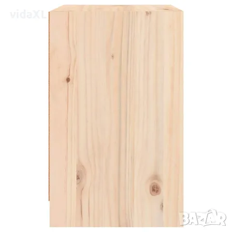vidaXL Нощни шкафчета, 2 бр, 40x31x50 см, борово дърво масив, снимка 8 - Шкафове - 56147874