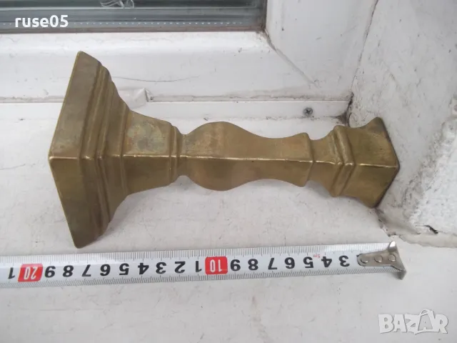 Лот от 2 бр. бронзови свещника - 1470 гр., снимка 3 - Колекции - 49653470