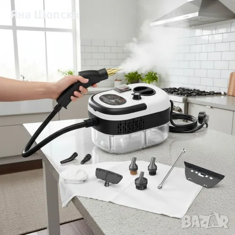 Парочистачка 2500W – 6 степени, 1.2L, 3 бара, маркуч 2.2 м