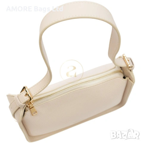 Ежедневна дамска чанта AMORE Bianca - Cream, снимка 3 - Чанти - 53585186