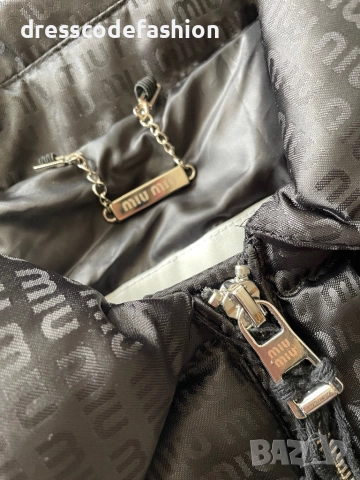 Дамско черно яке Miu miu, снимка 5 - Якета - 52018216