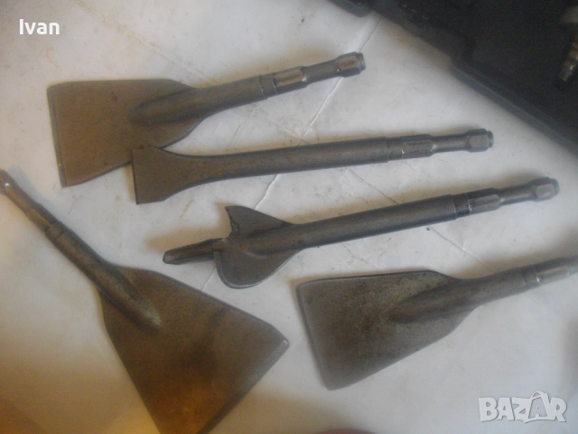 Голям пневматичен скрепер стъргалка DITTMANN Scrap Air S24 пълен комплект с длета за дърво и бетон , снимка 10 - Други инструменти - 51554477