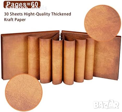 Нов Албум за снимки/Фото-албум Годишнина 3D дървена корица, 11,6 x 7,5 инча, 60 страници, снимка 3 - Други стоки за дома - 41330511