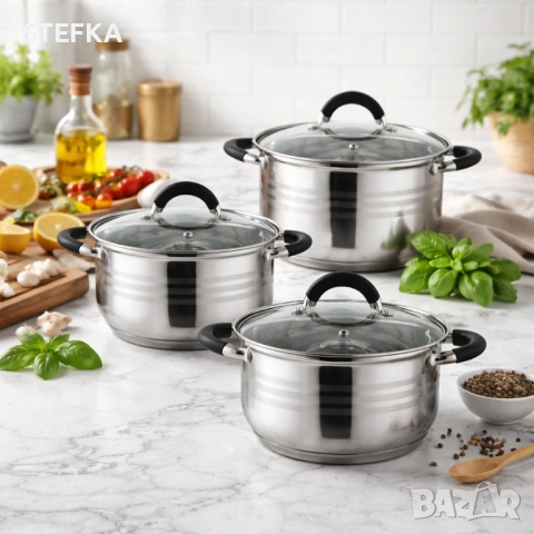 Премиум комплект тенджери, снимка 4 - Други - 53302219