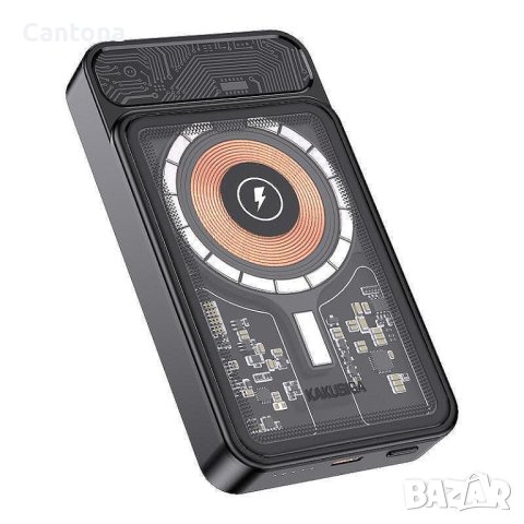 Външна батерия, Power bank KLGO KP-92, magnetic MAGSAFE , PD 20W, 10 000 mAh