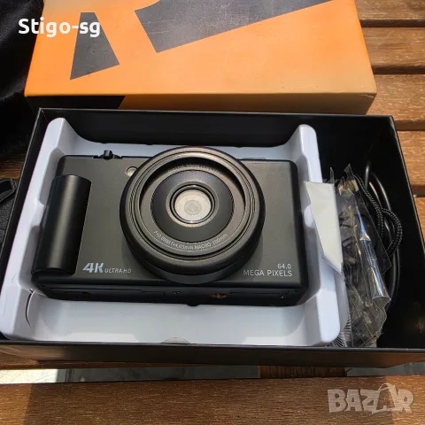 НОВ Комплект: Дигитален Фотоапарат 4K Ultra HD (64MP) за Влогове + 32GB Карта + 2 Батерии