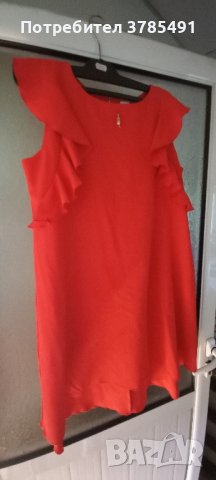Червена рокля , снимка 6 - Рокли - 42143590
