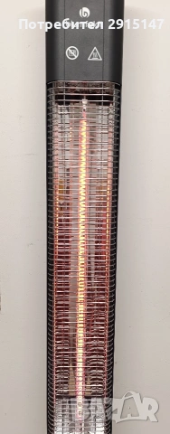 Инфрачервен нагревател черен Heat Guru 2000W, снимка 2 - Отоплителни печки - 53140375